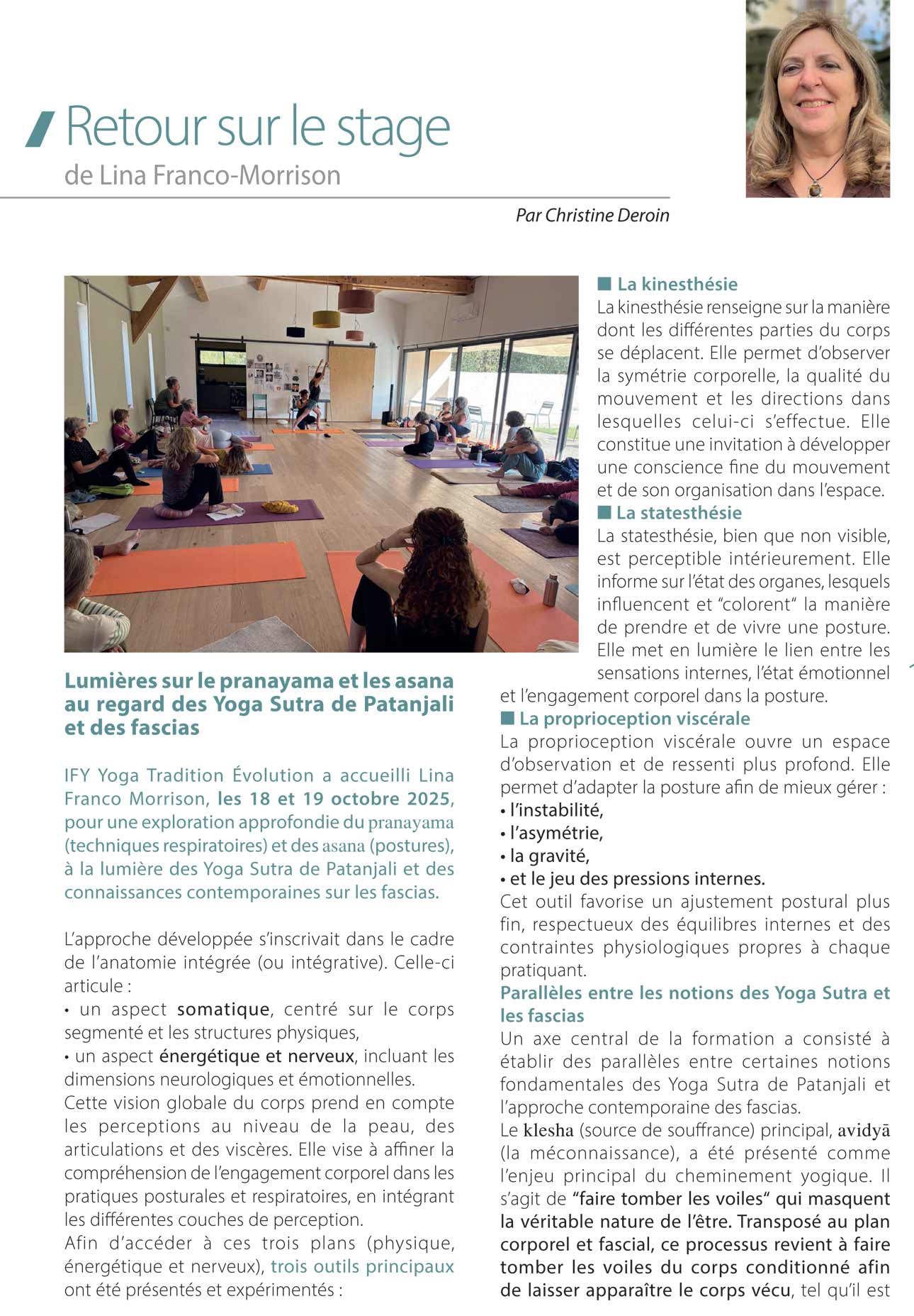 Articel dans Aperçus- N°42 Printemps 2026