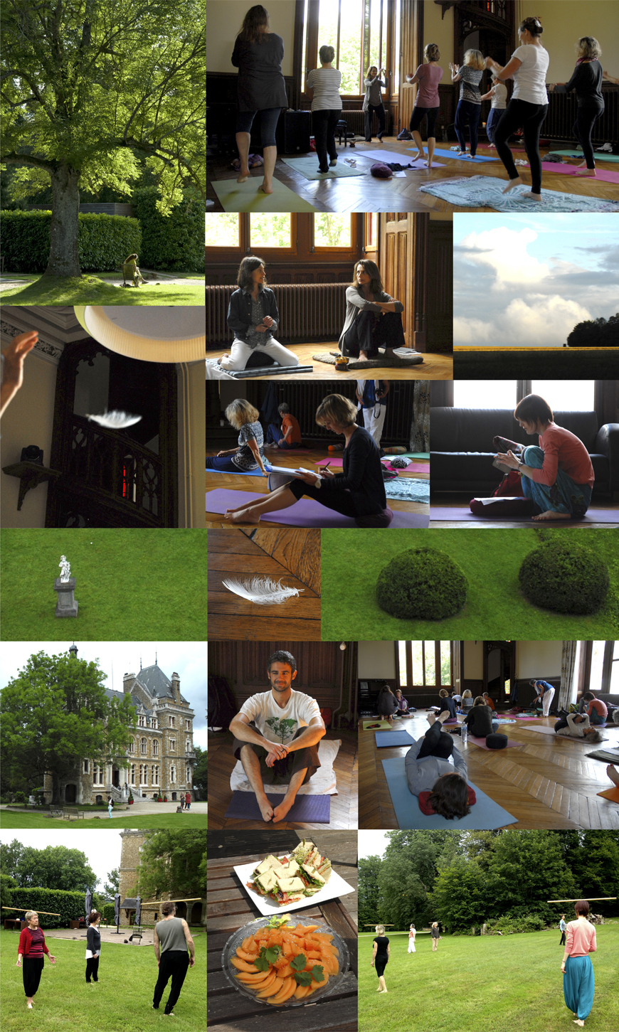 Programme du stage de Yoga entreprise au Château de Méridon dans le 78 en mars 2017